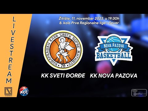 KK SVETI ĐORĐE Žitište - KK NOVA PAZOVA Nova Pazova (Full match Livestream) [11.11.2023.]