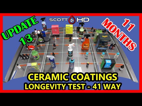 Ceramic Coating Longevity Test - 41 WAY - The ULTIMATE comparison test - UPDATE 13 -11 MONTHS