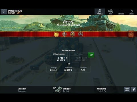 AMX 50 B :  Mastery : 6 Kills : World of Tanks Blitz