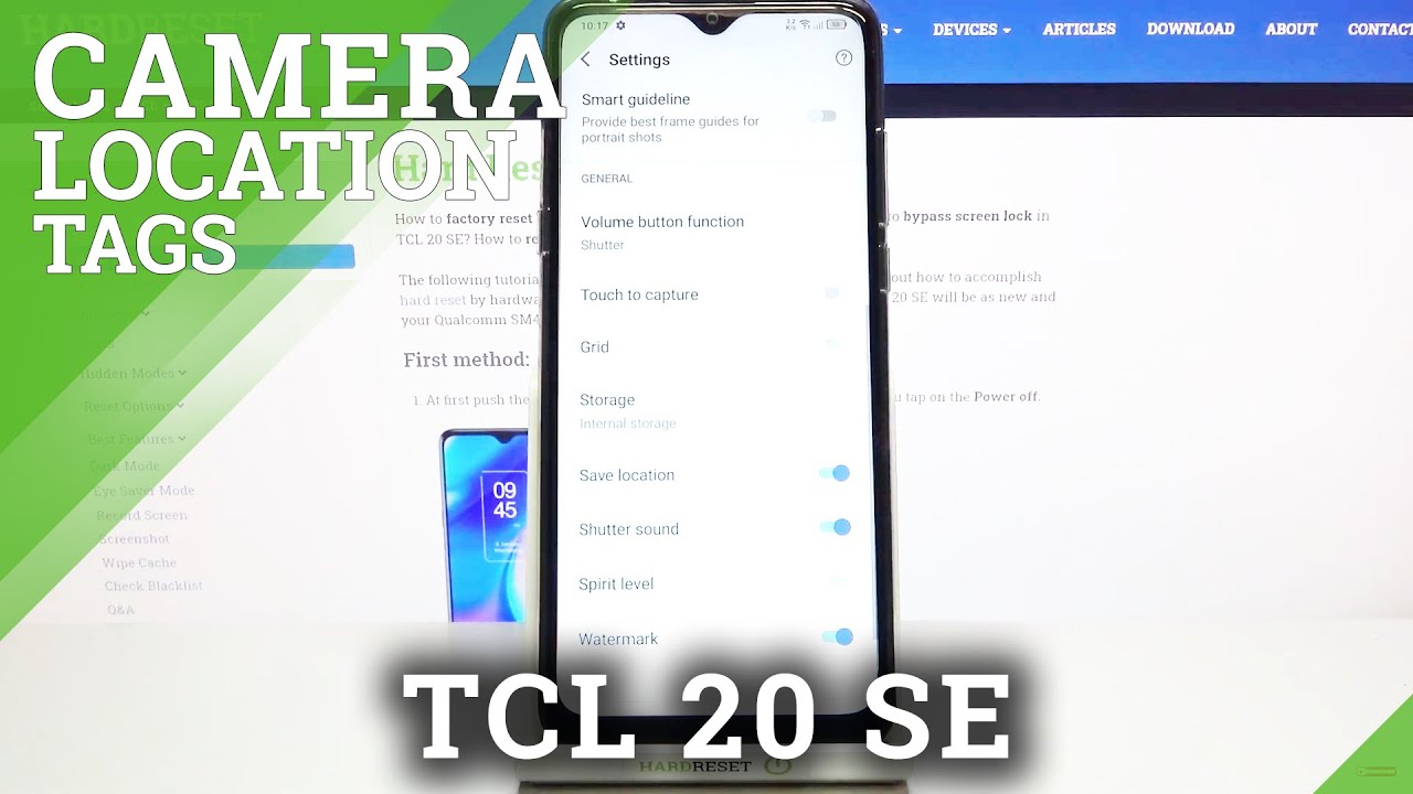 How to Activate Camera Location Tags in TCL 20 SE – Add Camera Location Tags