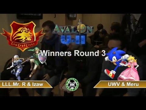 Avalon U-II - LLL.Mr. R + Izaw Vs. UWV + Meru - Winners Round 3 - Smash 4 Doubles