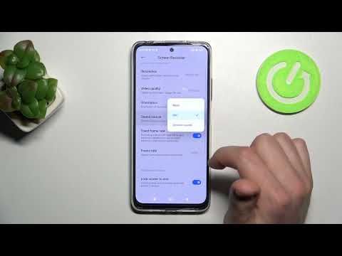 How to Adjust Sound Settings of Screen Recorder in Xiaomi Redmi Note 11S - Change Sound Source