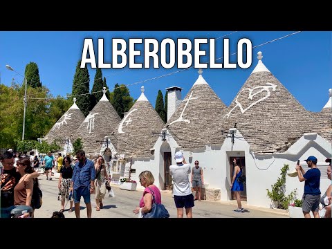 [4k] 🇮🇹 Italy Summer Walk ALBEROBELLO