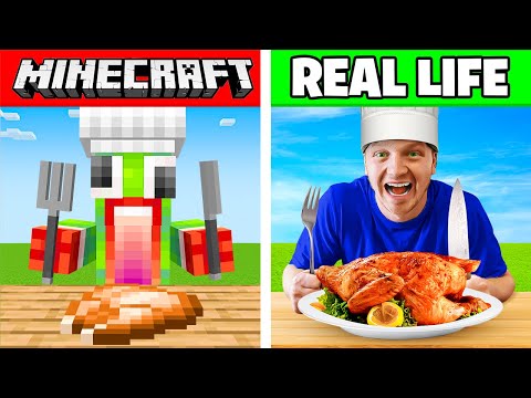 UnspeakablePlays - I Cooked Every Minecraft Food in Real Life