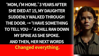 3 years after she died, my daughter appeared. ‘Mom, I have to tell you…’ Then, everything changed...