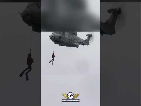 Spektakuläre Rettung  Der Nh90 trotzt Sturm und Wellen von www.fluglehrerteam.de BZF & AZF