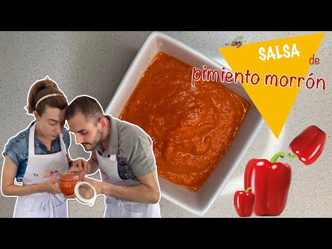 Salsa de pimiento morrón casera