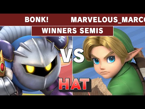 HAT 100 - ILUZ | BONK! (Meta Knight) Vs. W8 | Marvelous_Marco (Young Link) Winners Semis