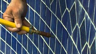 Pool tile cleaning Medford 541-890-5702 Saltwater waterfall calcium removal