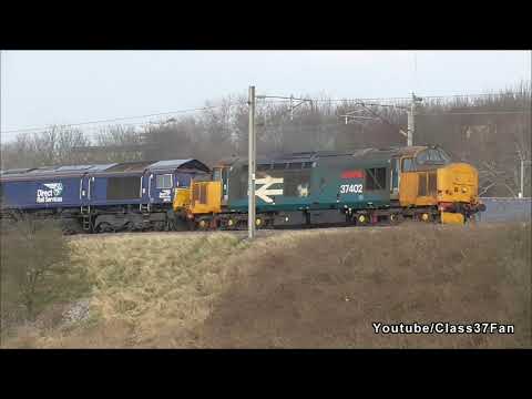 DRS 37402 0z23 Carlisle Kingmoor - Crewe TMD 6th March 2021