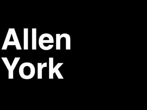 How to Pronounce Allen York Columbus Blue Jackets NHL Hockey Player Runforthecube