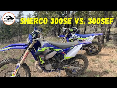 Sherco 300SE vs 300SEF - Back To Back On Mountain Single Track