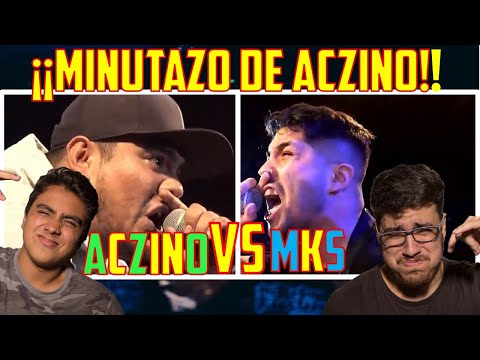 REACCIONANDO A MKS ar. VS ACZINO mx. FMS 2019 (MINUTAZO DE ACZINO!) *BEEF A TESS LA?