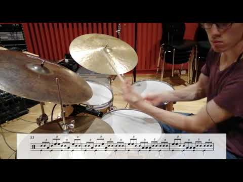 Max Roach - The Blues Walk drum solo transcription (by Alfio Laini)
