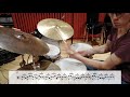 Max Roach - The Blues Walk drum solo transcription (by Alfio Laini)