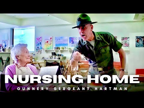 Gunnery Sergeant Hartman Visits a Nursing Home (Full Metal Jacket) 🔥🎖️💥