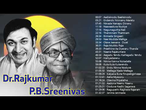 P.B.Sreenivas \u0026 Dr.Rajkumar -Top 25 Songs | Audio Jukebox | S.Janaki, Vani Jairam |Kannada |HD Songs
