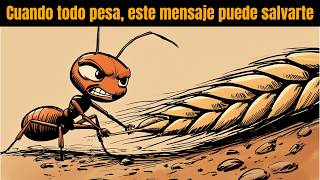 NO TE RINDAS | PEQUEÑOS PASOS PUEDEN CAMBIARLO TODO | LA HORMIGA Y EL GRANO PESADO