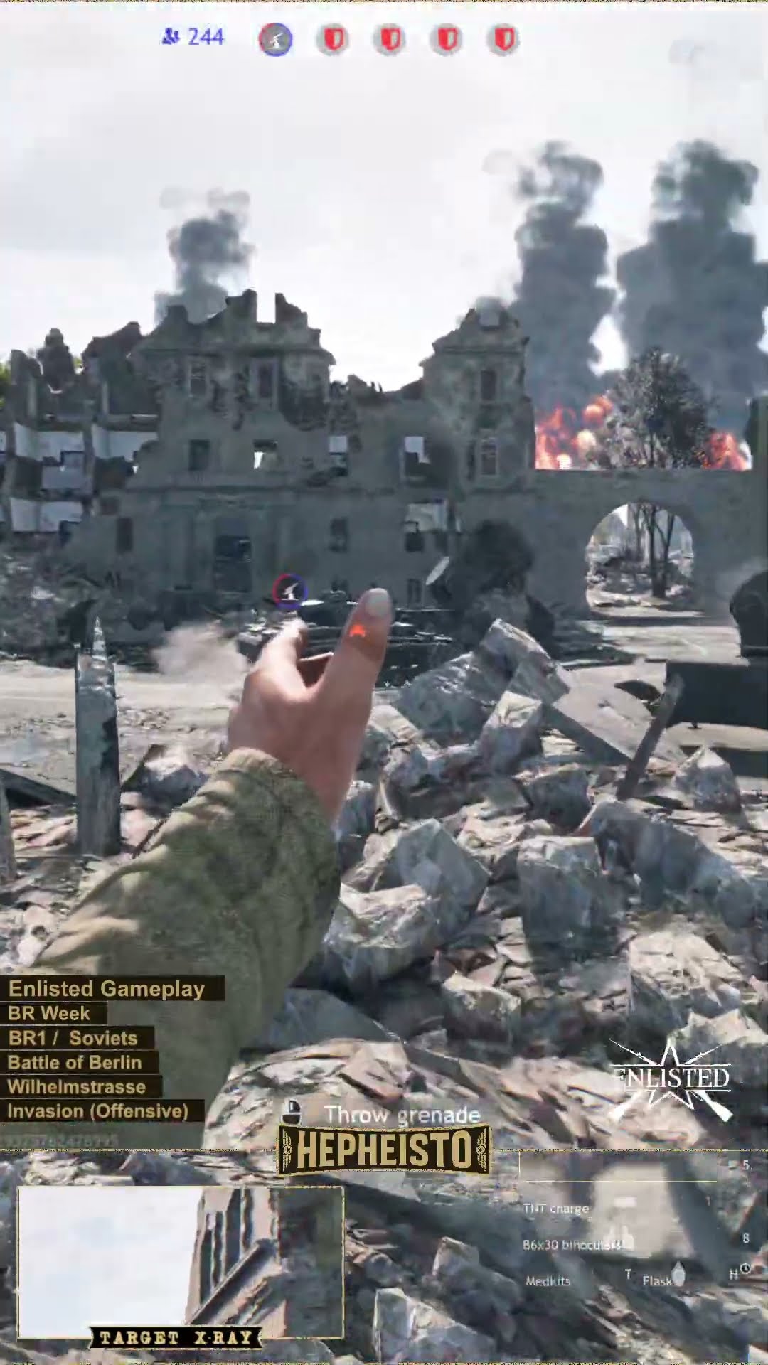 Assaulter eliminates Panzer III J1 with Explosion Pack