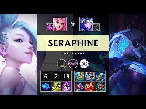 Seraphine Carry vs Ashe - KR Master Patch 25.04