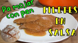 Filetes de ternera en salsa, receta fácil y rápida