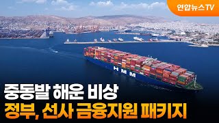 중동발 해운 비상…정부, 선사 금융지원 패키지 / 연합뉴스TV (YonhapnewsTV)