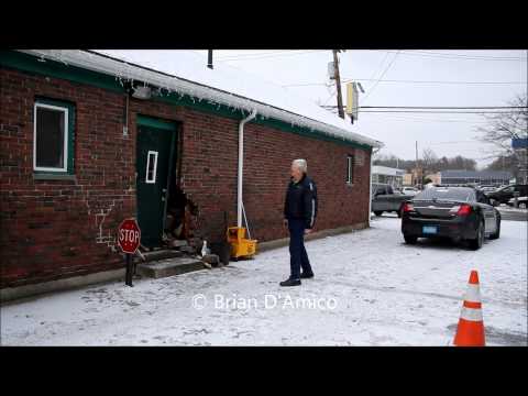 Canton MA - Vehicle Strikes Side of Hillside Pub Causing Damage - 1/6/15