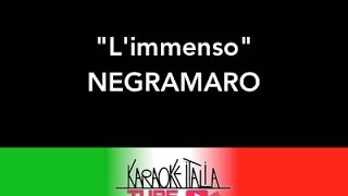 KARAOKE ITALIA TUBE - L&#39;IMMENSO - NEGRAMARO - KARAOKE