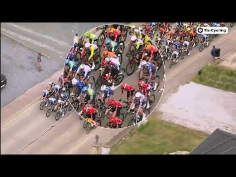 Chaos at 94KM: Tudor Rider Sparks Crash in the Valley of Death | Brussels Cycling Classic 2025