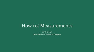 How to Measure - Child Sizing for Clothing Measurements