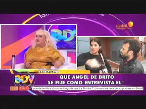 Pamela David cruzò a De Brito