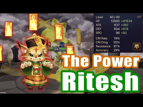 【Summoners War | Curry's RTA】 The Power Ritesh, Trick or Treat and Trick of Wind!