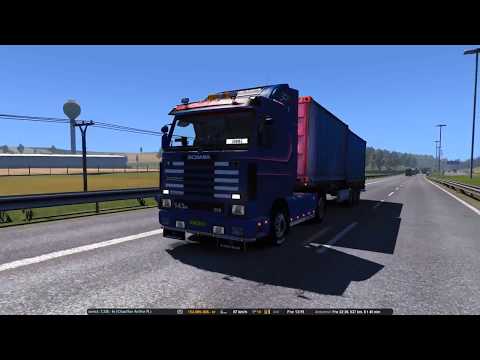 Euro Truck Simulator 2: From Amsterdam to Genéve in a Scania 143M Streamline