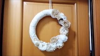 Ghirlanda fuori porta shabby chic / Shabby chic out door garland
