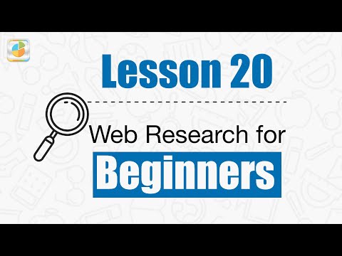 Introduction to Web Research Lesson 01
