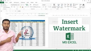 How to Insert Watermark in Microsoft Excel | Watermark in Excel | Picture Watermark in Excel