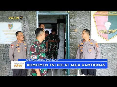 JALIN SINERGITAS TNI POLRI KAPOLRES MAJALENGKA KUNJUNGI MAKO YONIF 321 GALUH TARUNA MAJALENGKA
