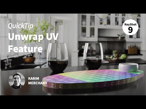 KeyShot 9 Quick Tip - Unwrap UV Feature