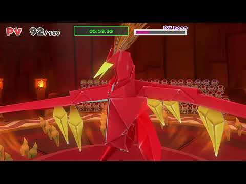 #29 Fire Vellumental Boss Fight - Paper Mario: The Origami King