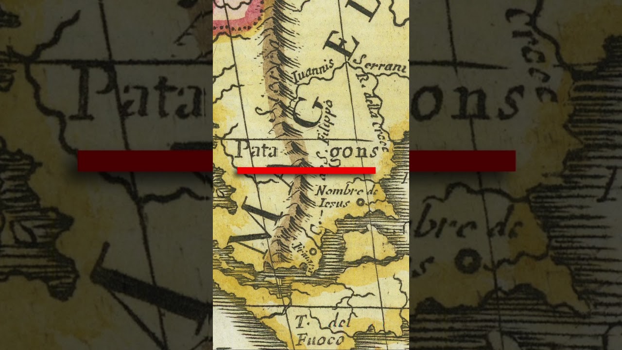 Giants in South America on Old Maps