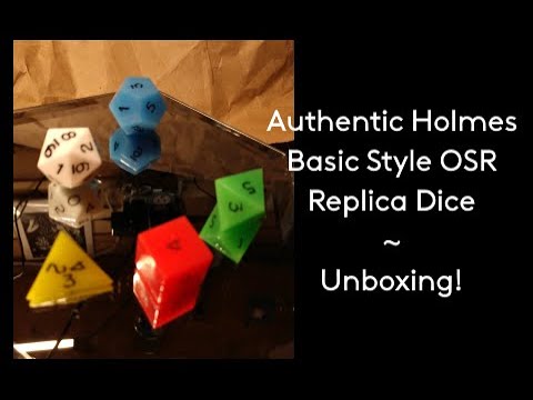 OSR Replica Dice Unboxing and D&D Dice History Retrospective