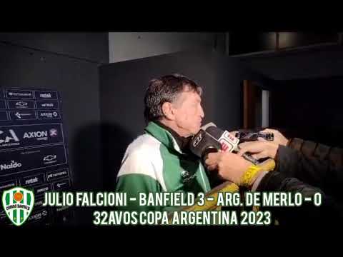 Julio Falcioni - Banfield 3 - Arg. De  Merlo - 0 32avos Copa Argentina  2023