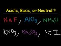 Acidic Basic And Neutral Salts Compounds