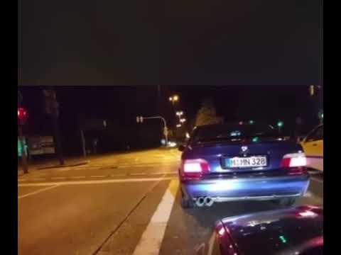 Bmw E36 328i Kompressor 370ps Burnout Acceleration
