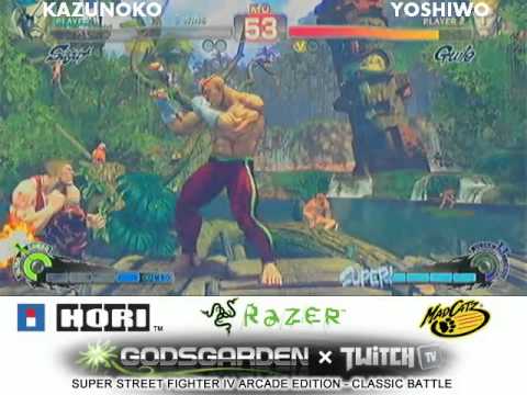 Kazunoko (Sagat) vs Yoshiwo (Guile) - Godsgarden Classic Battle (Match 2)