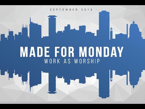 Made For Monday ( 22 September 2019 )- Rev. Dr. Doug Lowenberg