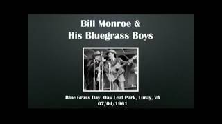 【CGUBA139】Bill Monroe & His Bluegrass Boys 07/04/1961