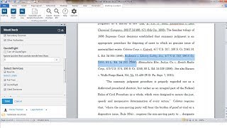 Verify Cite Status with WestCheck in Drafting Assistant