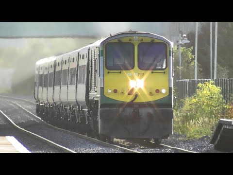 Irish Rail 201 Class Loco and Mark 4 Intercity Train - Clondalkin & Fonthill, Dublin
