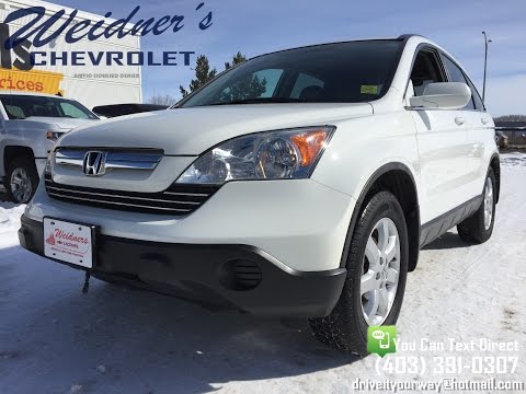 Used 2008 Honda CRV *FOR SALE* / EX-L, 4X4, White / 17n052a